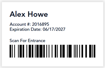Alex Howe member card